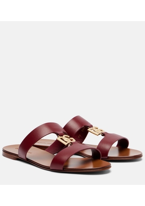 Dolce&Gabbana DG leather slides