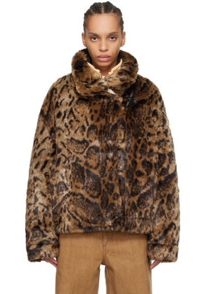 JACQUEMUS Brown 'The Fernando' Faux-Fur Jacket
