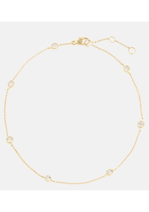 Stone and Strand Diamonds By The Dozen 10kt gold anklet with diamonds