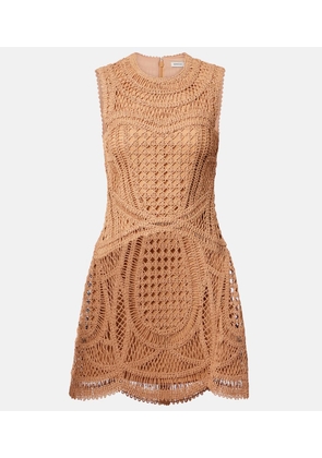 Simkhai Coen raffia-blend minidress