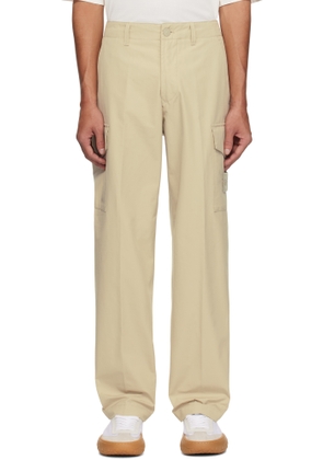Stone Island Beige Weatherproof Cotton Canvas Ghost Cargo Pants
