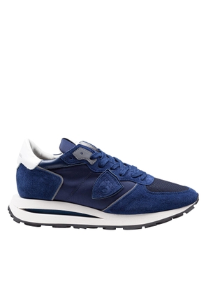 Philippe Model Sneakers Tropez In Tessuto Tecnico E Suede Colore Blu