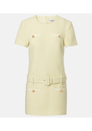 Self-Portrait Belted boucle minidress