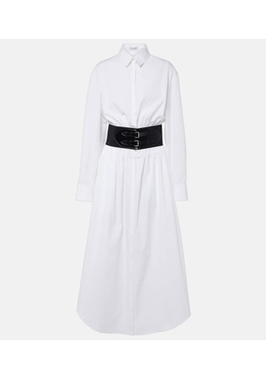 Alaia Cotton poplin shirt dress