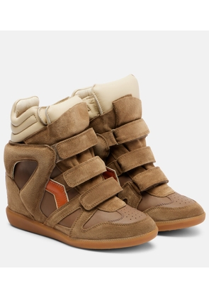 Isabel Marant Bekett suede wedge sneakers
