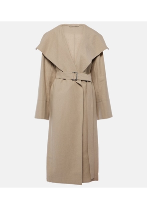 Toteme Signature linen-blend trench coat