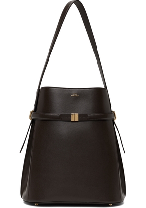 TOTEME Brown Belted Leather Bucket Bag
