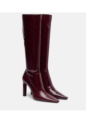 Saint Laurent Francoise 95 leather knee-high boots