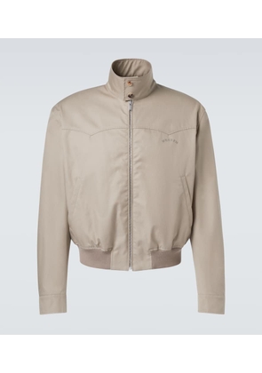 McQueen Logo cotton gabardine jacket