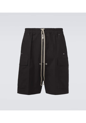 Rick Owens Cotton-blend poplin cargo shorts