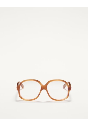 Valentino Funky 70s Flavour Glasses in Acetate unisex HAVANA BEIGE 59