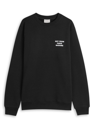 DRÔLE DE Monsieur Nfmp Logo Cotton Sweatshirt - Black - XL