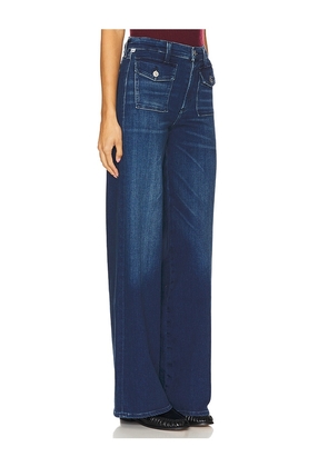 Citizens of Humanity Raven Patch Pocket Wide Leg Jeans in Denim-Dark. Size 31. Also in 33, 34.