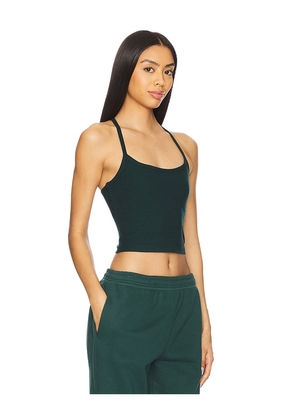 Beyond Yoga Space Dye Slim Racerback Cropped Tank Top in Dark Green. Size S. Also in XL.