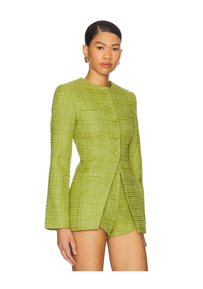 Amanda Uprichard x REVOLVE Berlin Jacket in Green. Size M. Also in S.
