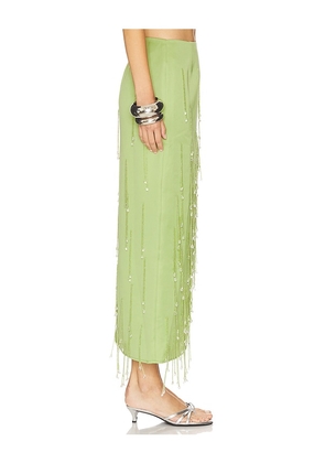 DELFI Giada Skirt in Green. Size S. Also in L, M, XS.