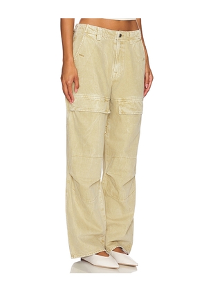 GRLFRND Steph Low Rise Cargo Jeans in Beige. Size 24. Also in 23, 25, 26, 27, 28, 29, 30, 31.