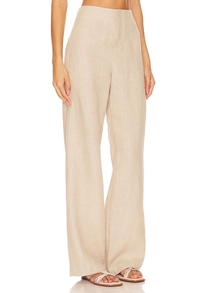 FAITHFULL THE BRAND Isotta Pant in Beige. Size M. Also in L, XL, XS.