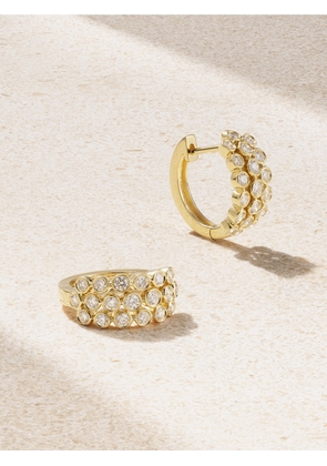 Anita Ko - 18-karat Gold Diamond Hoop Earrings - One size