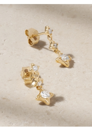STONE AND STRAND - Bright Lights 14-karat Gold Diamond Earrings - One size