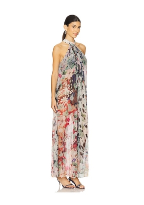 Falguni Shane Peacock x REVOLVE Mock Neck Long Dress in Grey. Size S. Also in M, XL, XS.