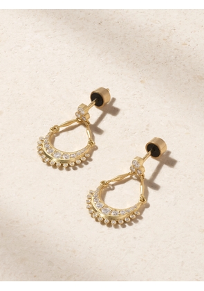 Ileana Makri - Lunar Dangle 18-karat Gold Diamond Earrings - One size