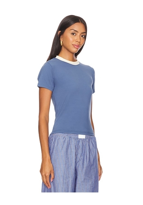 LIONESS Clubhouse Tee in Navy. Size M. Also in L, S, XL, XS, XXL, XXS.