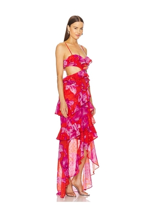 Michael Costello x REVOLVE Abby Gown in Red. Size XS. Also in S.