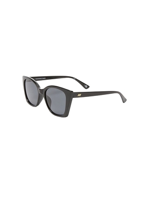 Le Specs Incantation Sunglasses in Black.