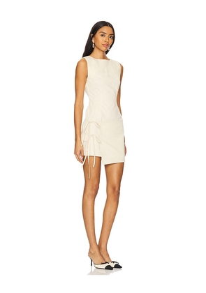 LIONESS Ballerina Wrap Mini in Cream. Size S. Also in L, XL, XS.