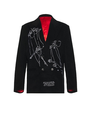 KidSuper String Puppets Suit Top in Black. Size M.