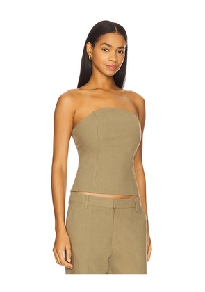 LIONESS Untamed Bodice Top in Sage. Size M. Also in S, XL, XS.