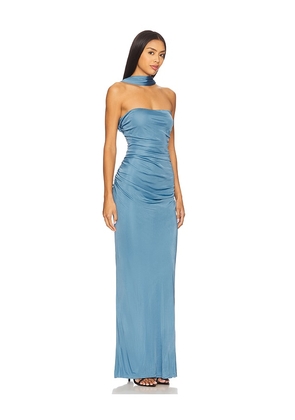 NBD Elsie Gown in Blue. Size L. Also in M, S, XL, XS, XXS.