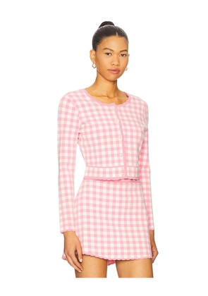 LoveShackFancy Bridgette Cardigan in Pink. Size L. Also in M, S, XL.