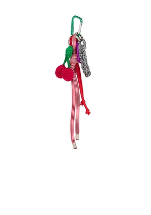 Maison Irem Cherry Bag Charm in Red,Green.