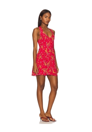 Lovers and Friends Romy Mini Dress in Red. Size L. Also in M, S, XL, XS, XXS.