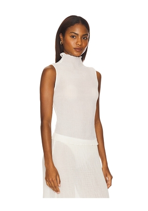 LIONESS Ford Top in Ivory. Size L. Also in M, S, XS, XXS.