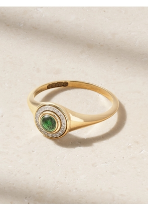 L’Atelier Nawbar - Mini Mimette 18-karat Gold, Topaz And Diamond Pinky Ring - 2 1/2,4,5
