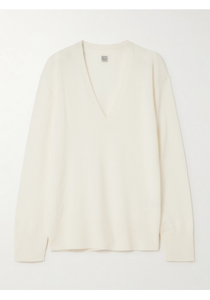 TOTEME - Cashmere Sweater - Ecru - x small,small,medium,large,x large