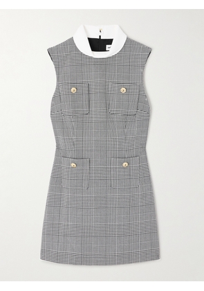 Self-Portrait - Prince Of Wales Checked Tweed Mini Dress - Black - UK 4,UK 6,UK 8,UK 10,UK 12,UK 14,UK 16