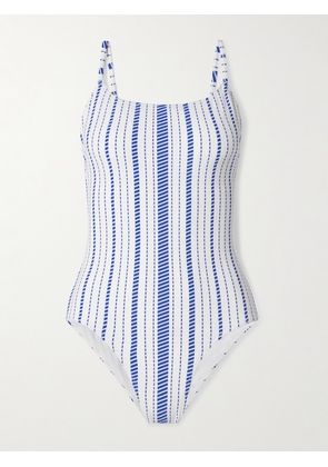 lemlem - Elene Striped Swimsuit - White - x small,small,medium,large