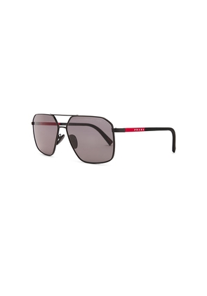 Prada Aviator Sunglasses in Black.