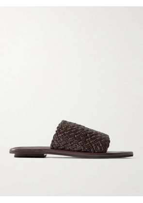 ST. AGNI - Woven Leather Sandals - Brown - IT35,IT36,IT37,IT38,IT39,IT40,IT41,IT42