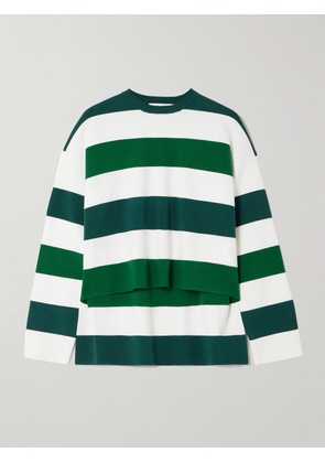 Max Mara - Jesone Asymmetric Striped Jersey T-shirt - Multi - x small,small,medium,large,x large