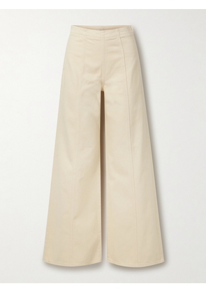 Ulla Johnson - The Bianca Paneled High-rise Wide-leg Jeans - Cream - 24,25,26,27,28,29,30,31,32