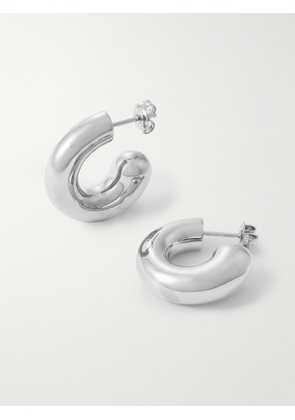 LIÉ STUDIO - The Rose Silver Hoop Earrings - One size