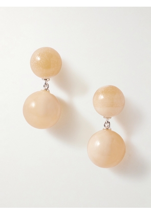 LIÉ STUDIO - The Hannah Silver Topaz Jade Earrings - Neutrals - One size