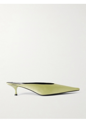 Victoria Beckham - Sloan Satin Mules - Green - IT36,IT37,IT38,IT39,IT40,IT41