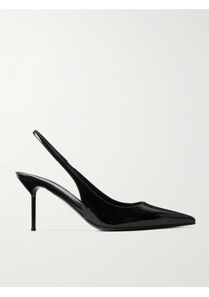 Paris Texas - Lidia Patent-leather Slingback Pumps - Black - IT36,IT36.5,IT37,IT37.5,IT38,IT38.5,IT39,IT39.5,IT40,IT40.5,IT41,IT41.5,IT42