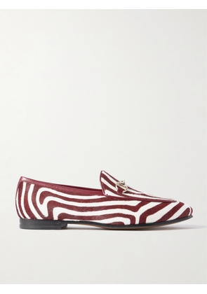 Gucci - Jordaan Horsebit-detailed Zebra-print Calf Hair Loafers - White - IT36,IT36.5,IT37,IT37.5,IT38,IT38.5,IT39,IT39.5,IT40,IT41,IT42